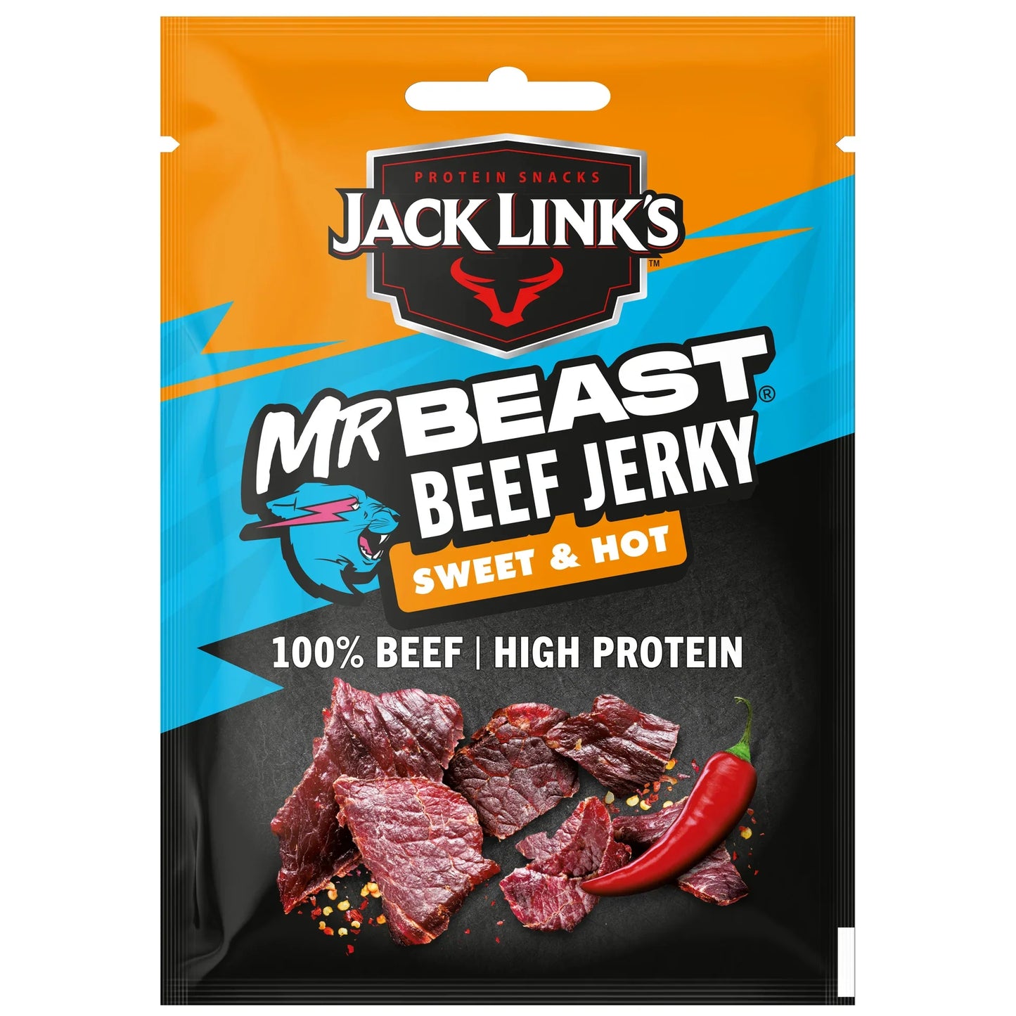 Jack Link’s MrBeast Beef Jerky Protein Sweet & Hot
